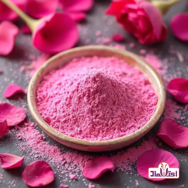 پودر گل محمدی 50 گرمی اعتماد خوش عطر و تازه