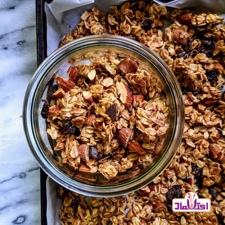 جو دو سر پرک درشت 250 گرمی اعتماد (گرانولا ) مخصوص گرانولا(جو دوسرپرک)