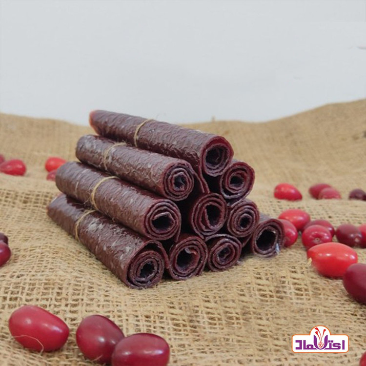 لواشک ذغال اخته 450 گرمی اعتماد ترش و خوش طعم و تازه