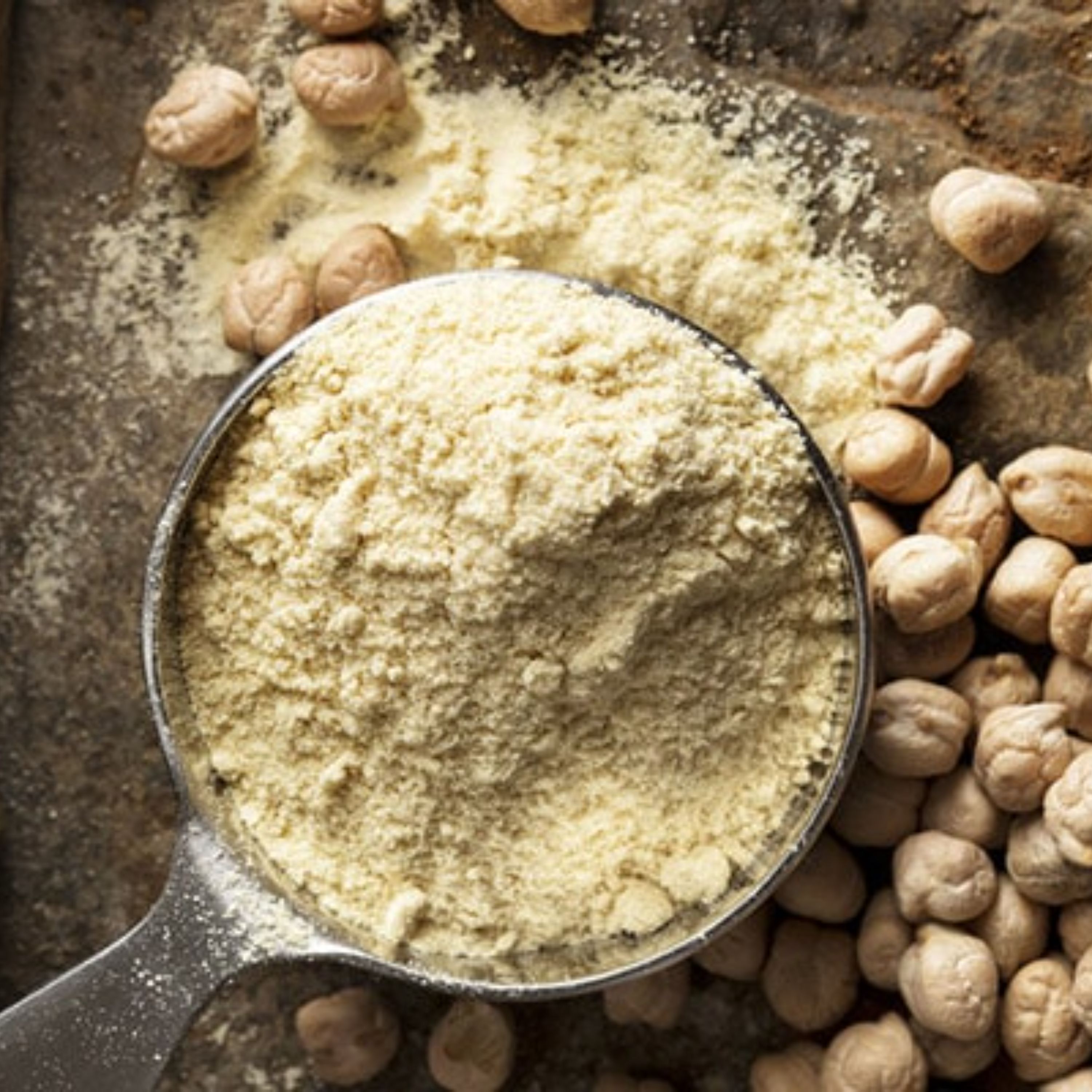 آرد نخود چی اعلا 500 گرمی اعتماد تازه و خالص(آردنخودچی)
