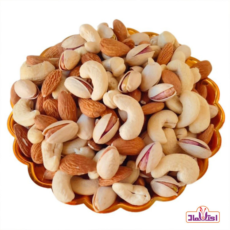 آجیل سه مغز خام 250 گرمی اعتماد تازه پخت و درجه یک