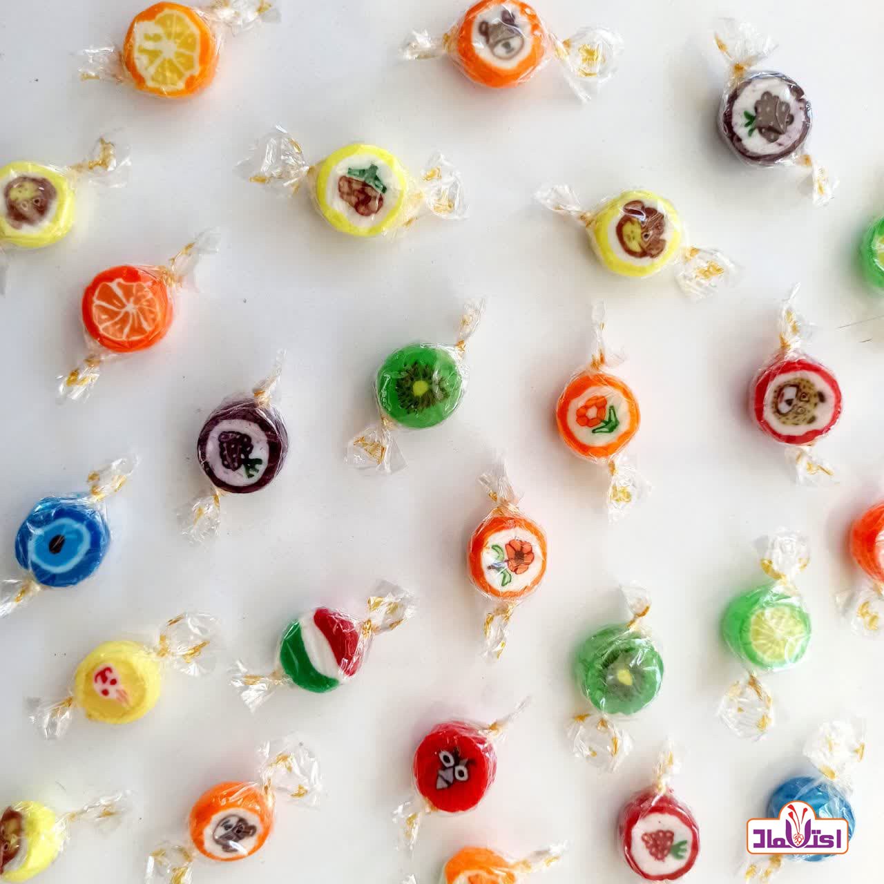 آبنبات لاکچری 100 گرمی آدرین (آبنبات طرح دار )