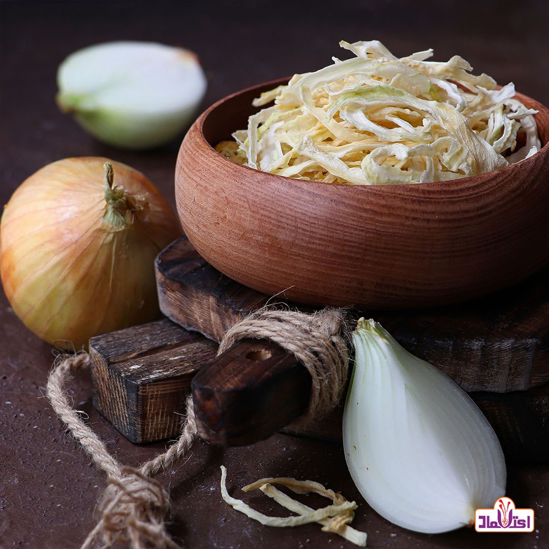 خلال پیاز یک کیلویی اعتماد رنگ روشن و لوکس (اسلایس پیاز )
