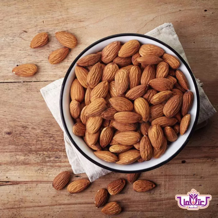 مغز بادام درختی خام 100 گرمی اعتماد تازه و درشت و شیرین