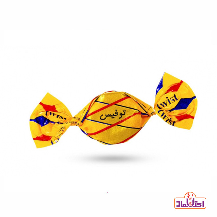 تافی توفیس زرد 500 گرمی شونیز ( مغز کاکائویی )