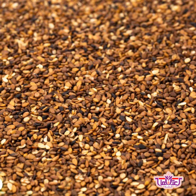 کنجد قهوه ای یک کیلویی اعتماد ( شسته شده)