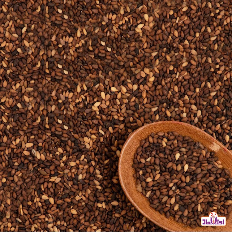 کنجد قهوه ای یک کیلویی اعتماد ( شسته شده)