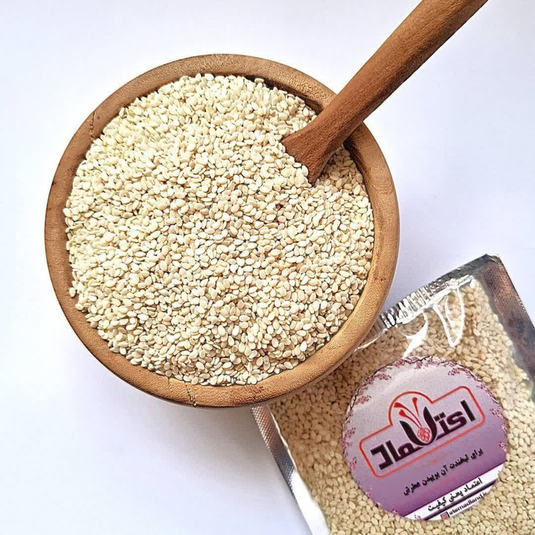 کنجد سفید اعلا 500 گرمی اعتماد کاملا تمیز (کنجدسفیدهندی)