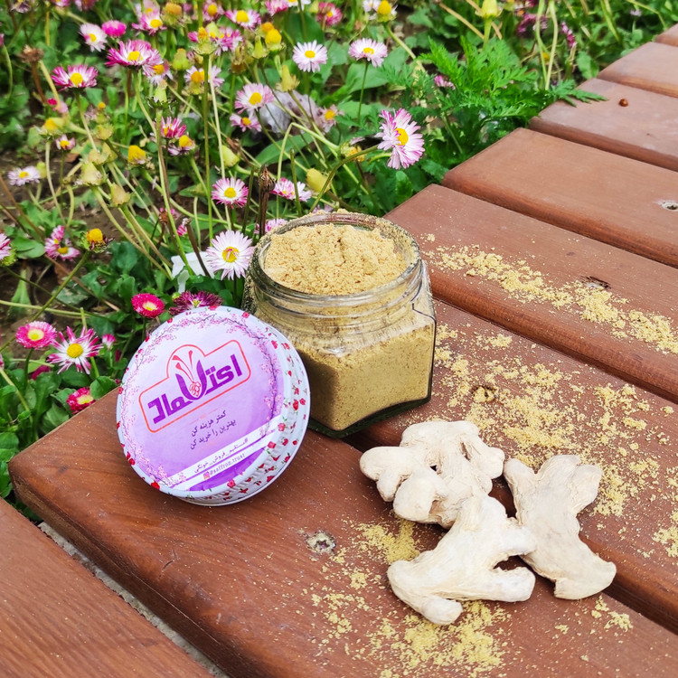 پودر زنجبیل اعلا 50 گرمی اعتماد زنجبیل سابیده خالص