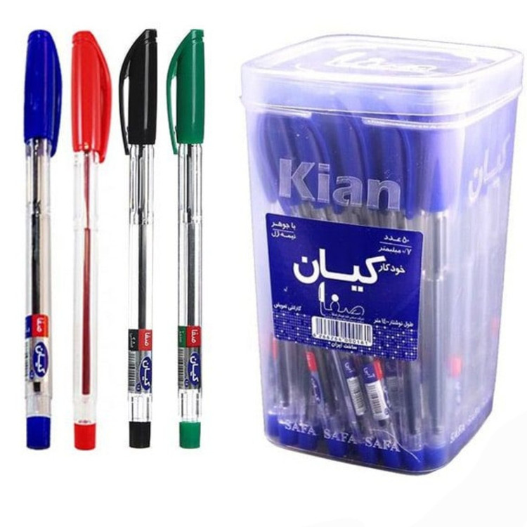 خودکار کیان نوک 07 میلی متر در رنگهای مختلف