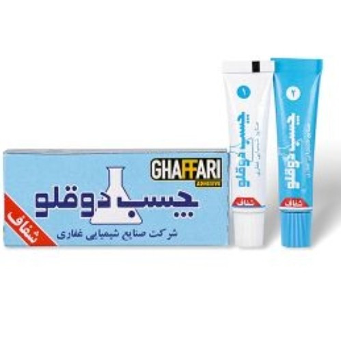 چسب دو قلوی شفاف غفاری