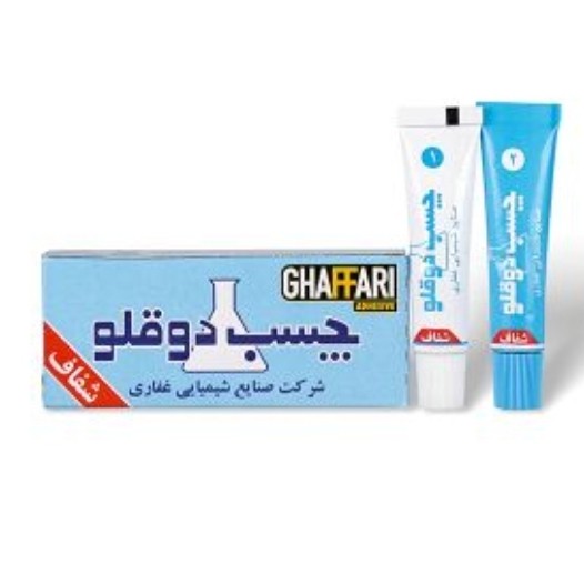 چسب دو قلوی شفاف غفاری