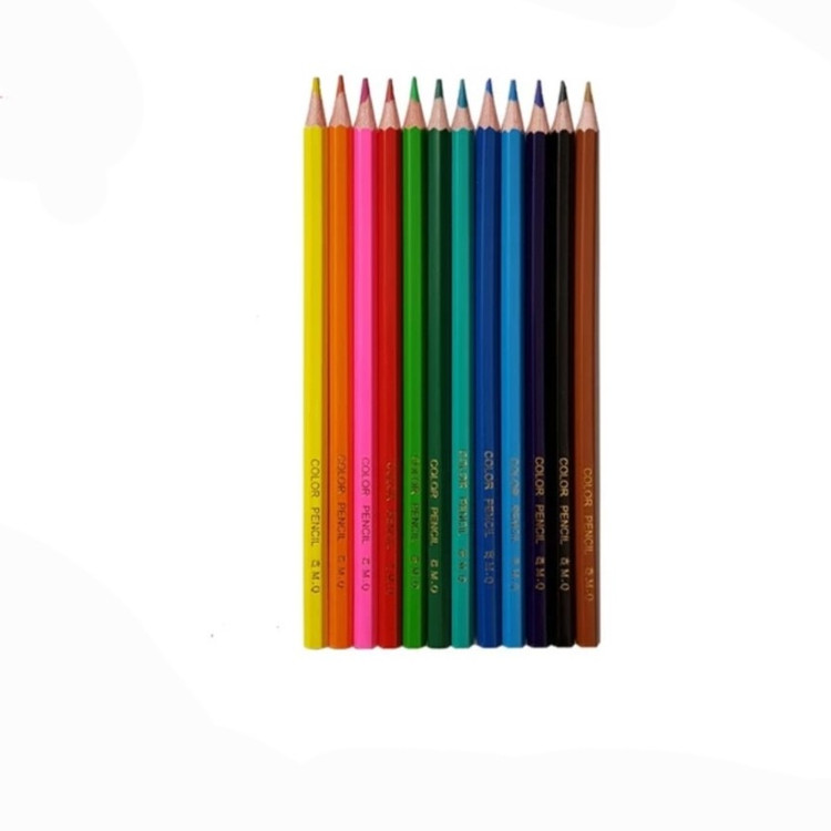 مداد رنگی 12رنگ جعبه مقوایی ام کیو