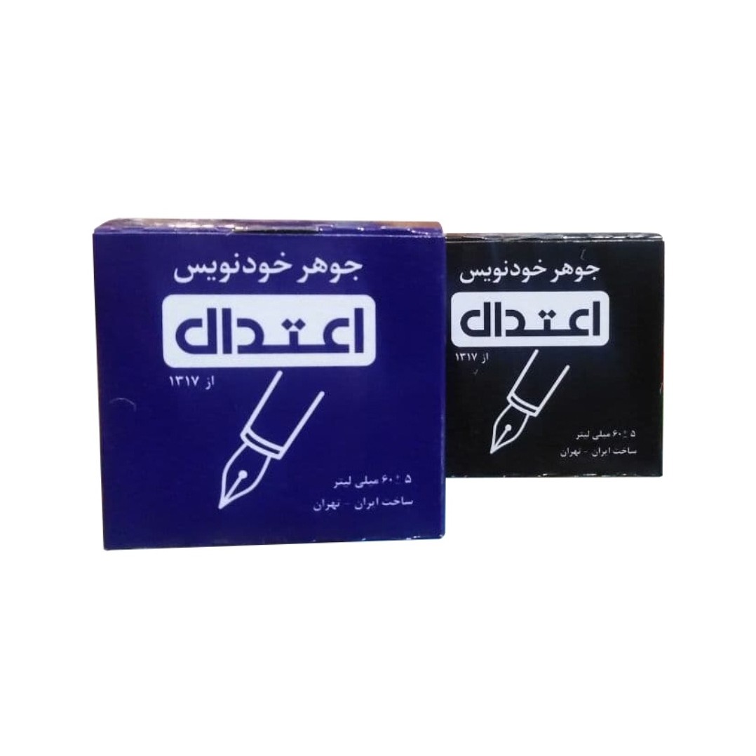 جوهر خودنویس اعتدال آبی ومشکی
