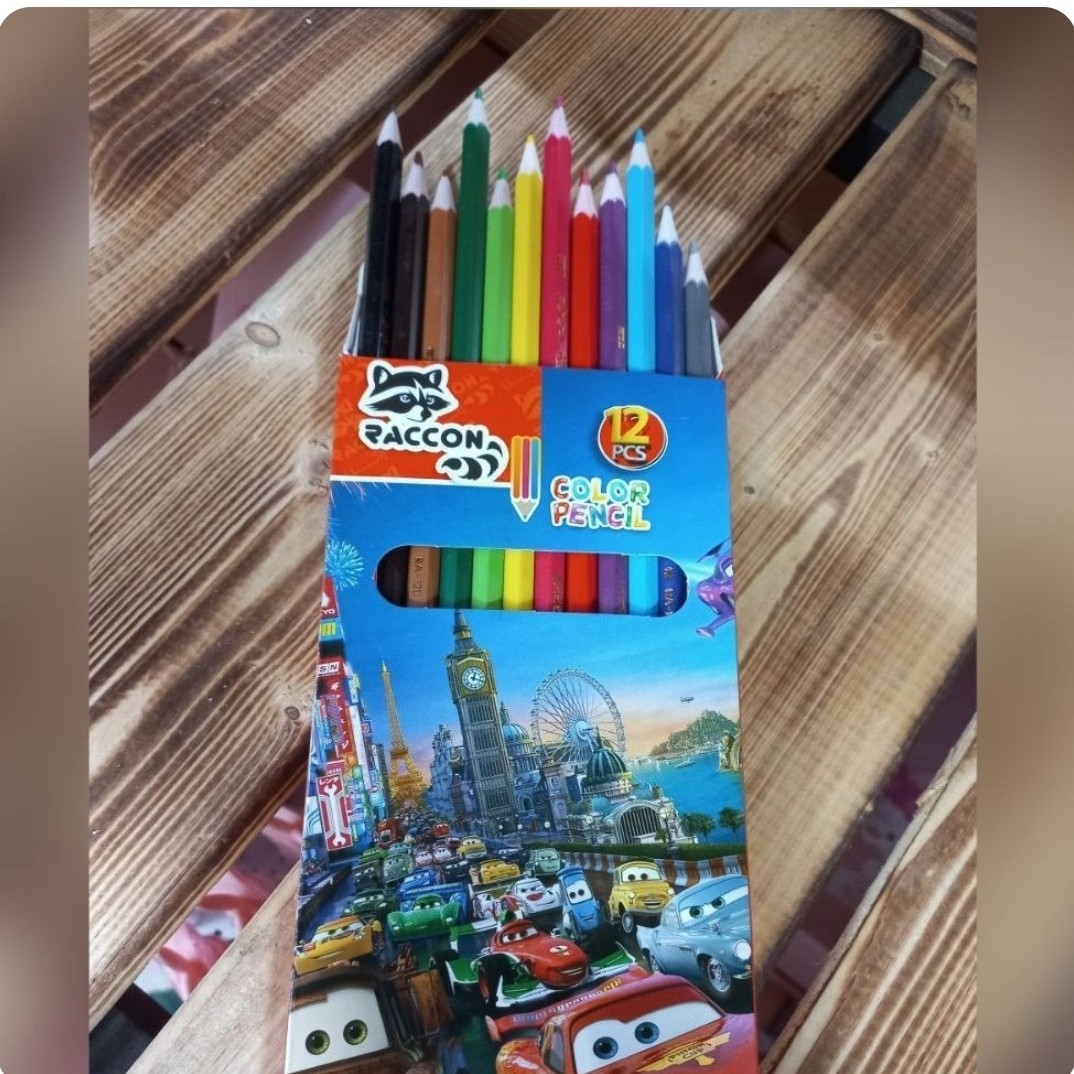 مداد رنگی 12رنگ جعبه مقوایی راکن