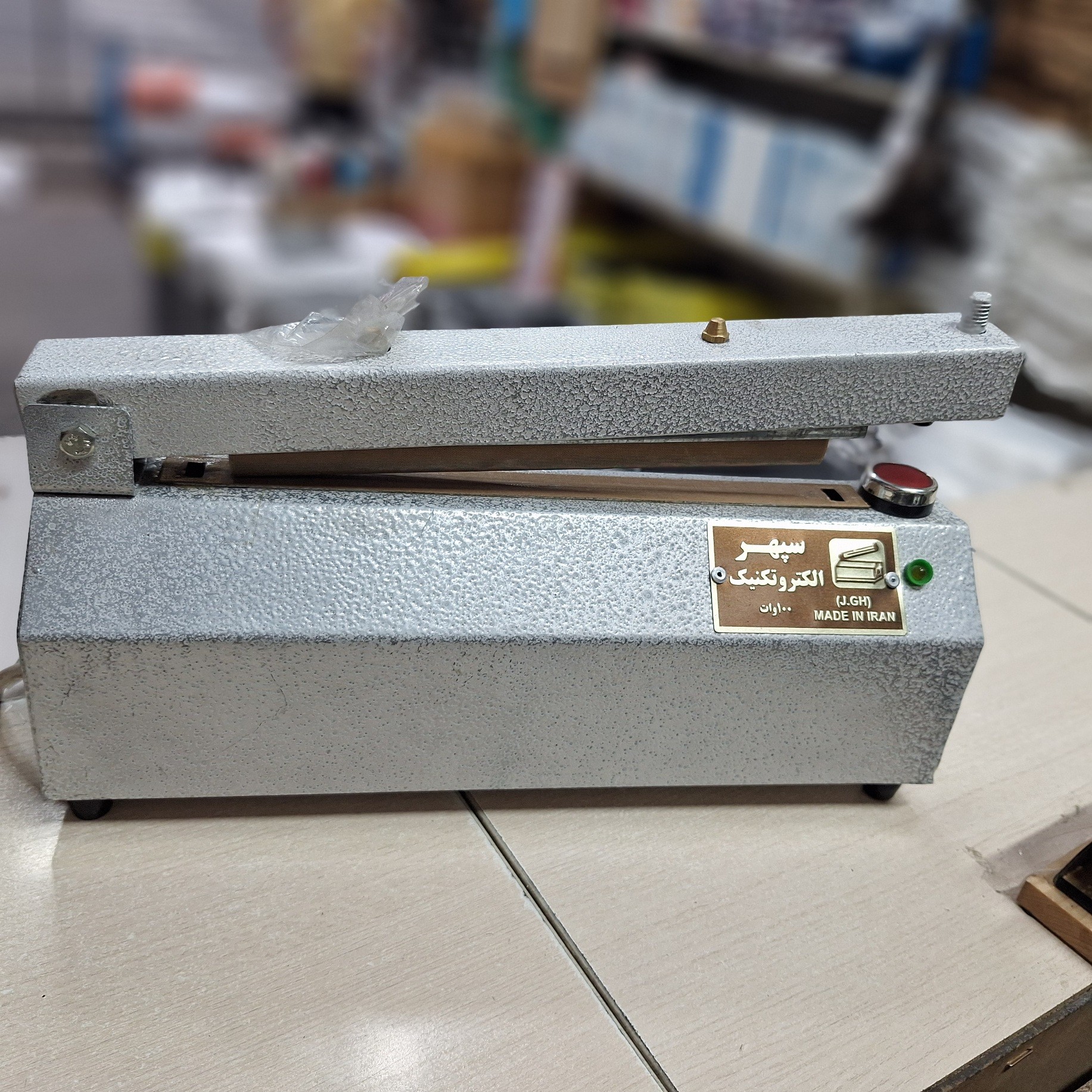 دستگاه دوخت پلاستیک مدل تک دوخت 15cm برند سپهرالکتروتکنیک