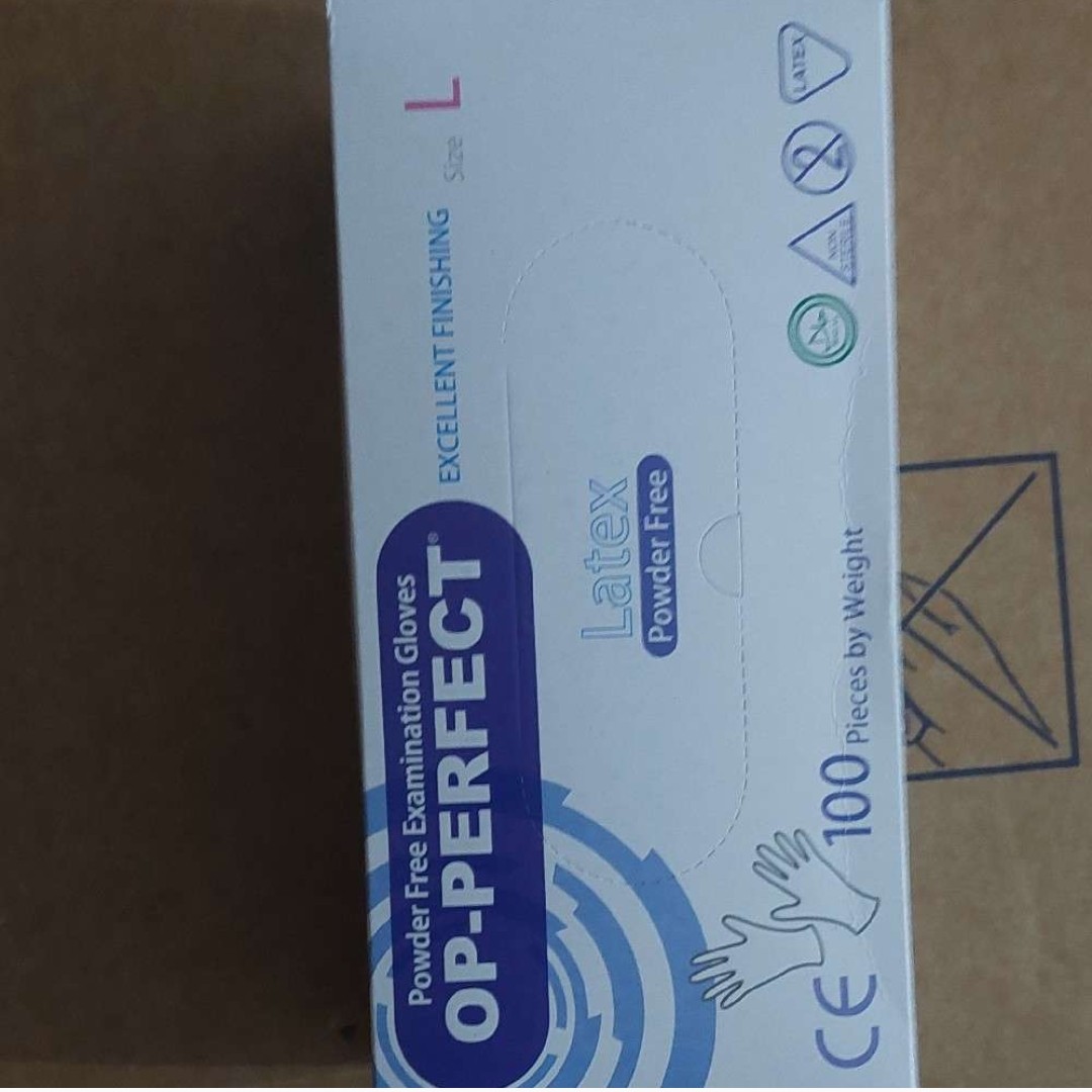 دستکش یکبار مصرف لاتکس سایز L بسته 100 جفتی