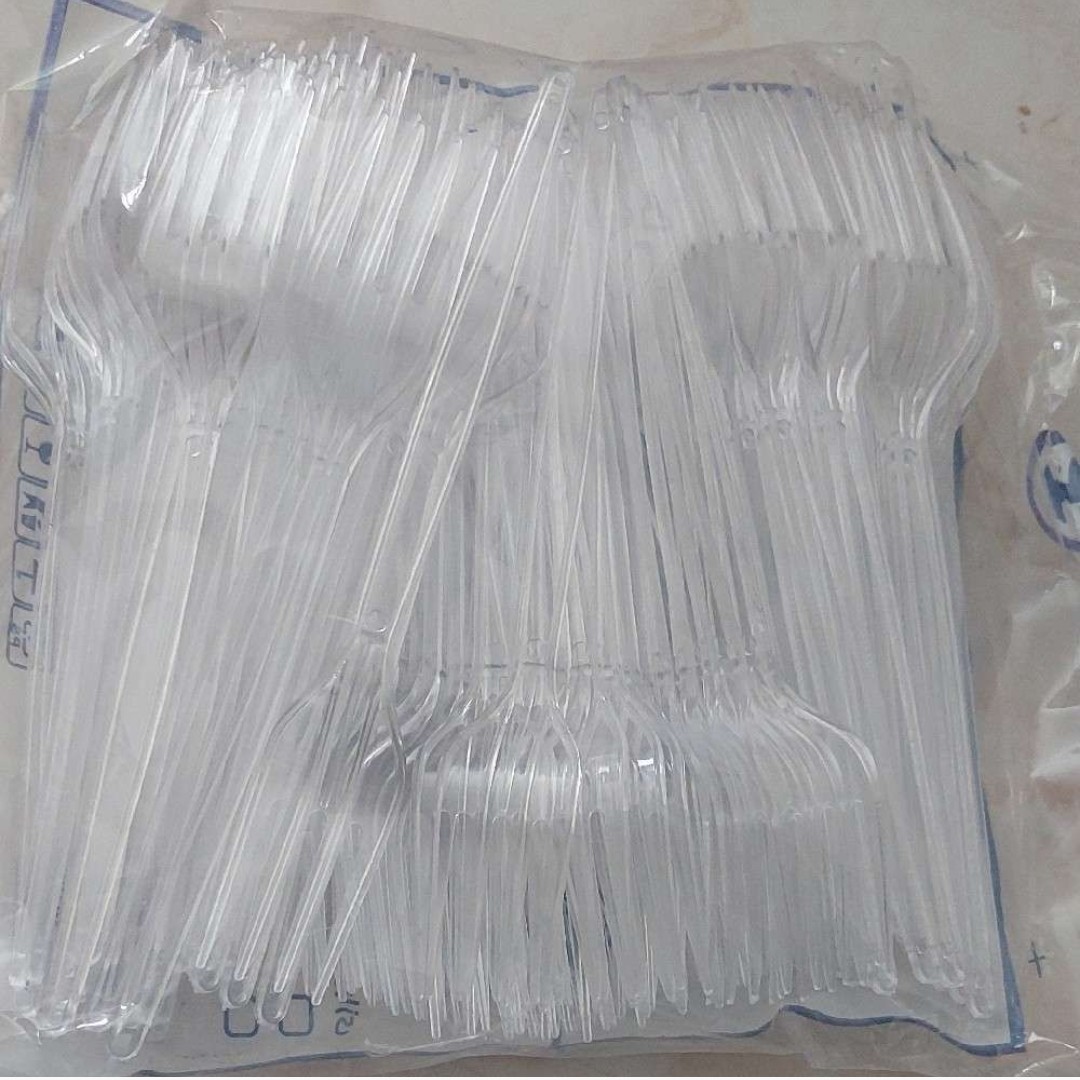 چنگال یک بار مصرف 100 تایی