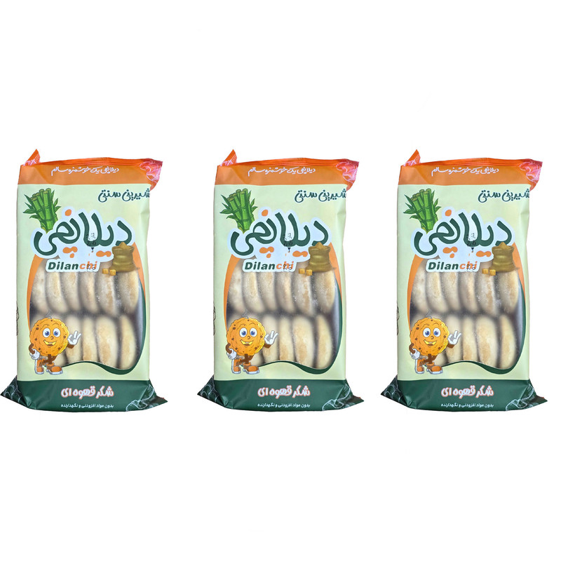 کلوچه سنتی شکر قهوه ای دیلانچی - 350 گرم بسته 3 عددی
