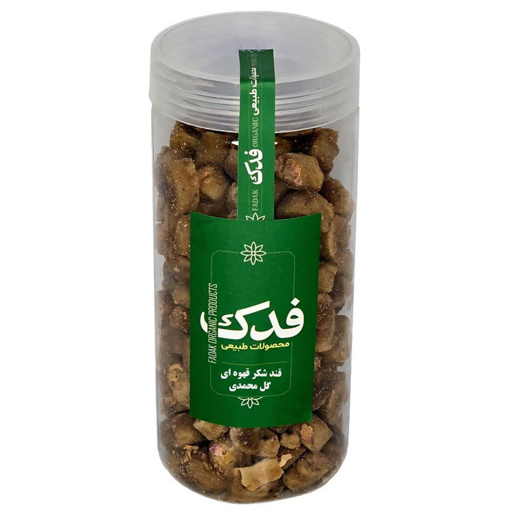 قند شکر قهوه ای با طعم گل محمدی - 450 گرم