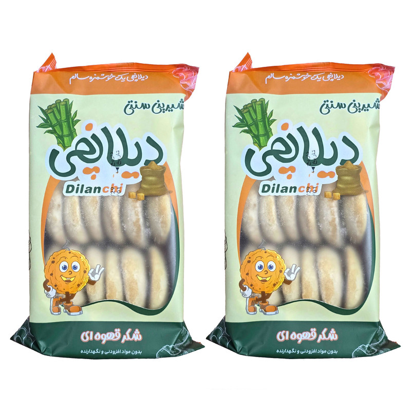 کلوچه سنتی شکر قهوه ای دیلانچی - 350 گرم بسته 2 عددی
