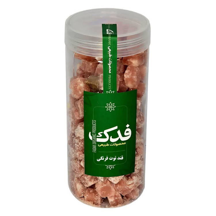 قند نیشکر و عسل طعم توت فرنگی فدک - 450 گرم