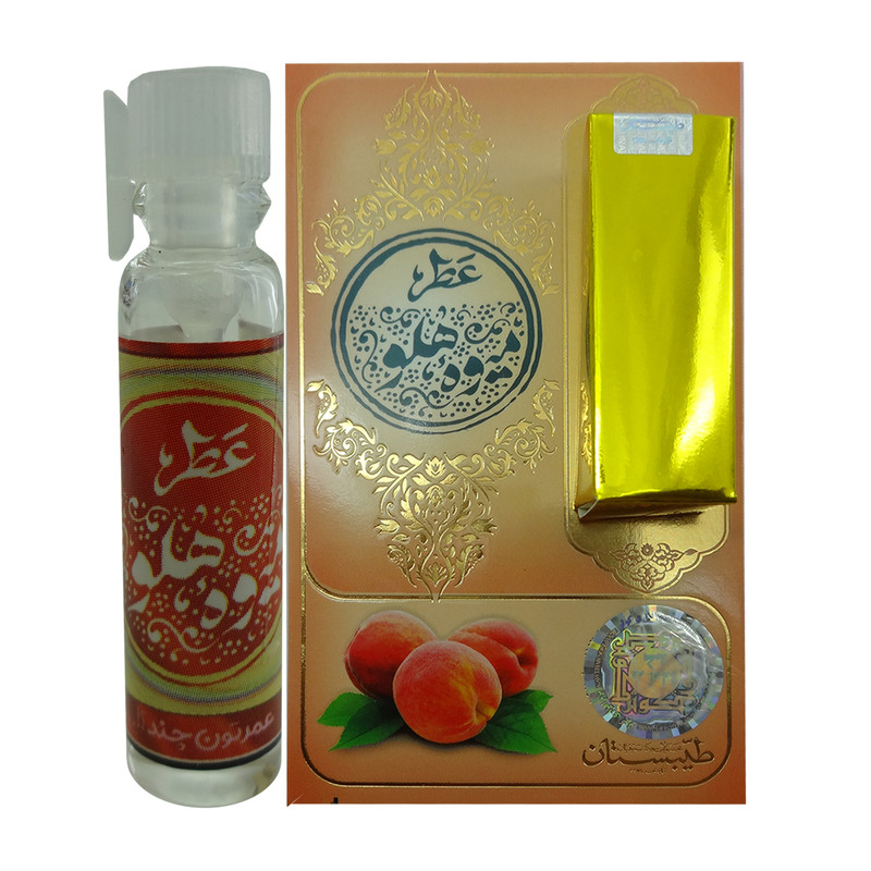 عطر جیبی طیبستان مدل میوه هلو حجم 1 میلی لیتر