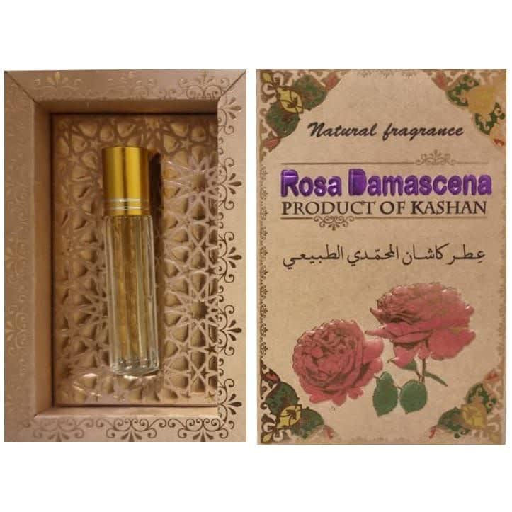عطر جیبی کاشان مدل گل محمدی حجم 4 میلی لیتر