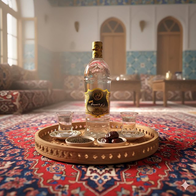 عرق زیره سیاه گل فر (1 لیتر)