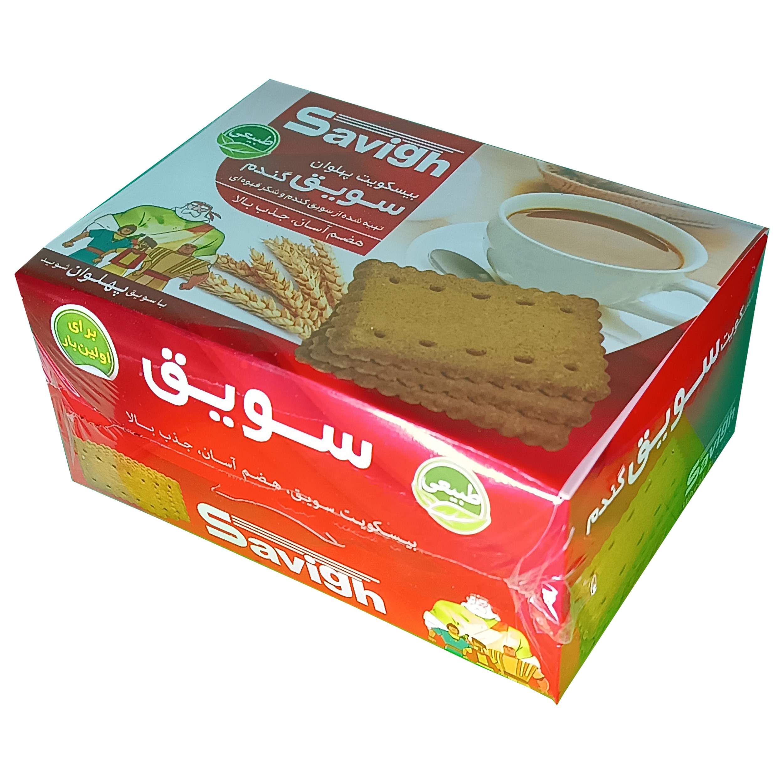 بیسکوئیت سویق گندم پهلوان فدک (پک 2بسته)