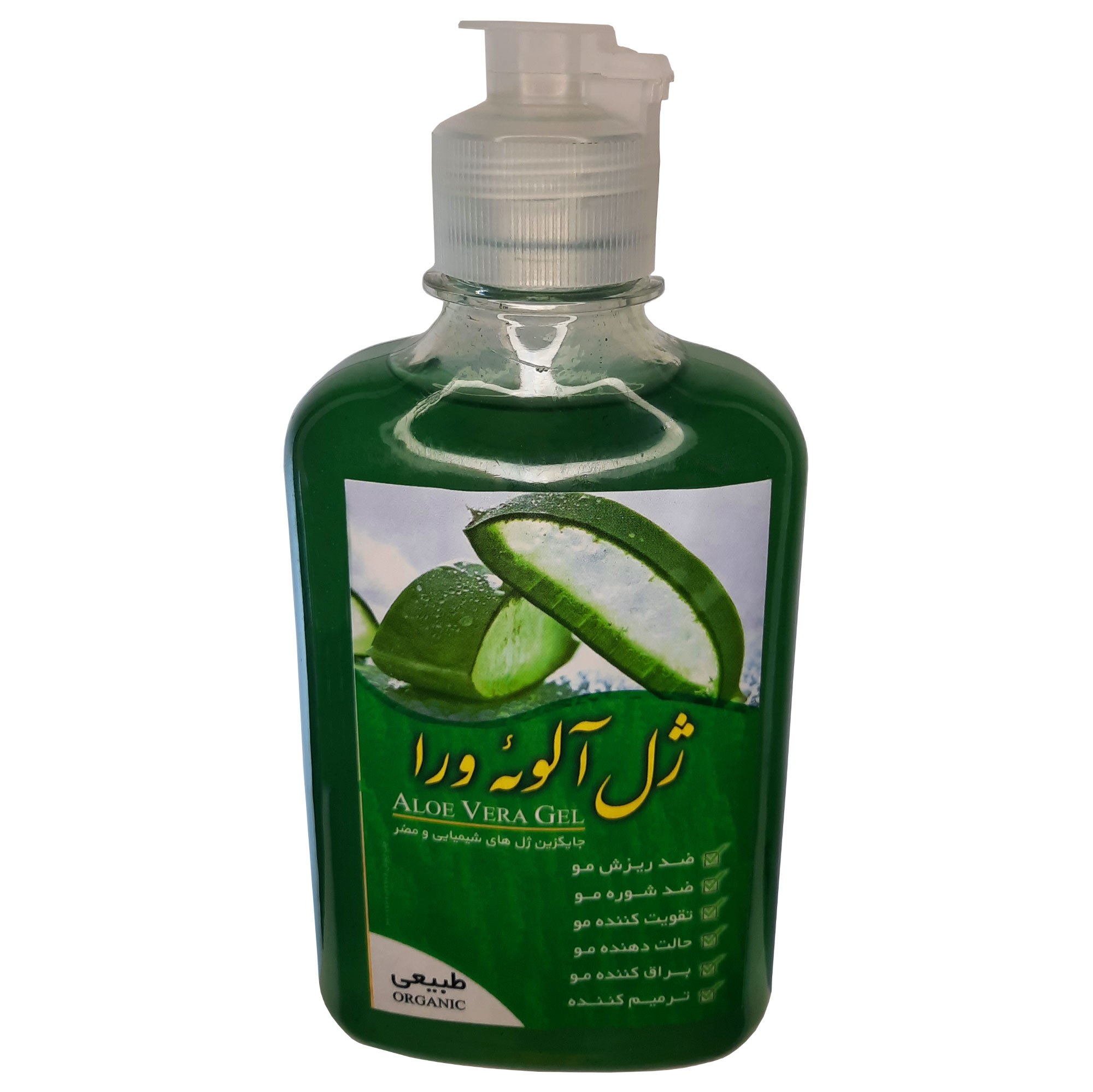ژل آلوئه ورا غدیر فدک (حالت دهنده و براق کننده مو)