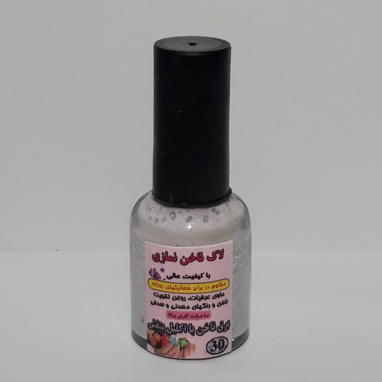 لاک ناخن نمازی فدک (برق ناخن با اکلیل بنفش کد 30)
