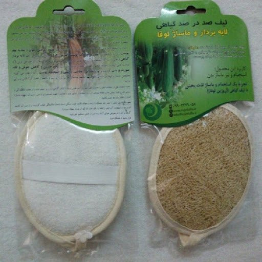 لیف گیاهی بدن لوفا یک طرفه فدک(بیضی بزرگ)
