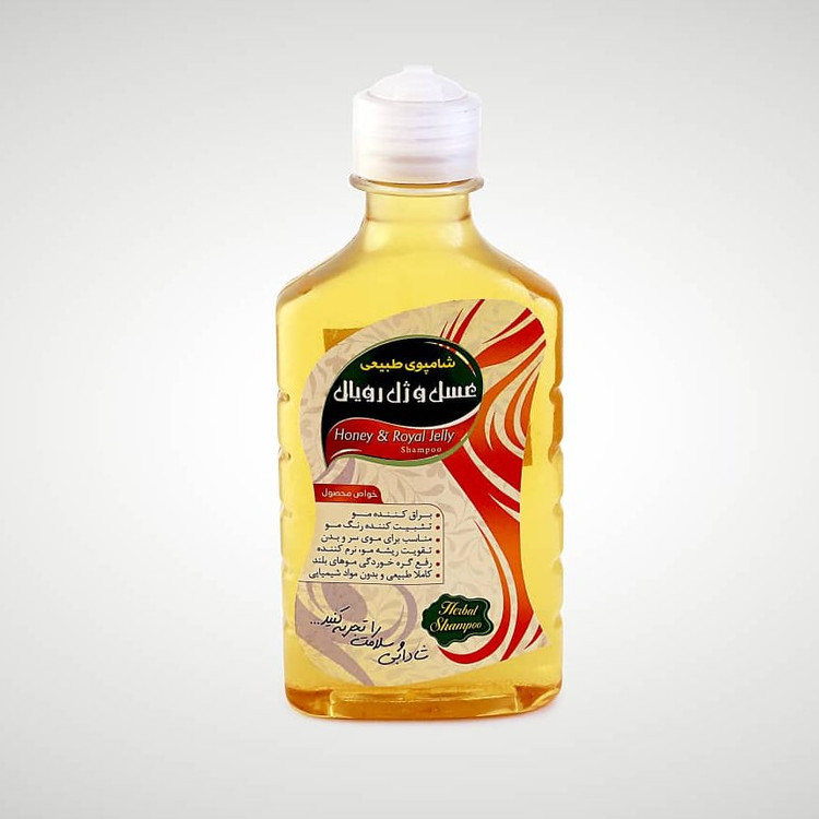 شامپو عسل و ژل رویال طبیعی فدک (تثبیت رنگ مو)