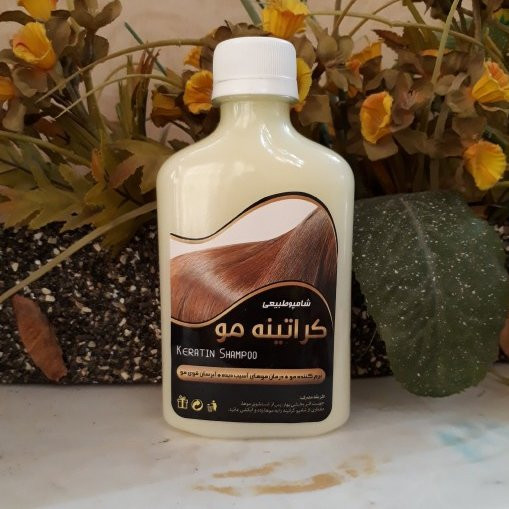 شامپو کراتینه مو طبیعی فدک (افزایش ضخامت مو)
