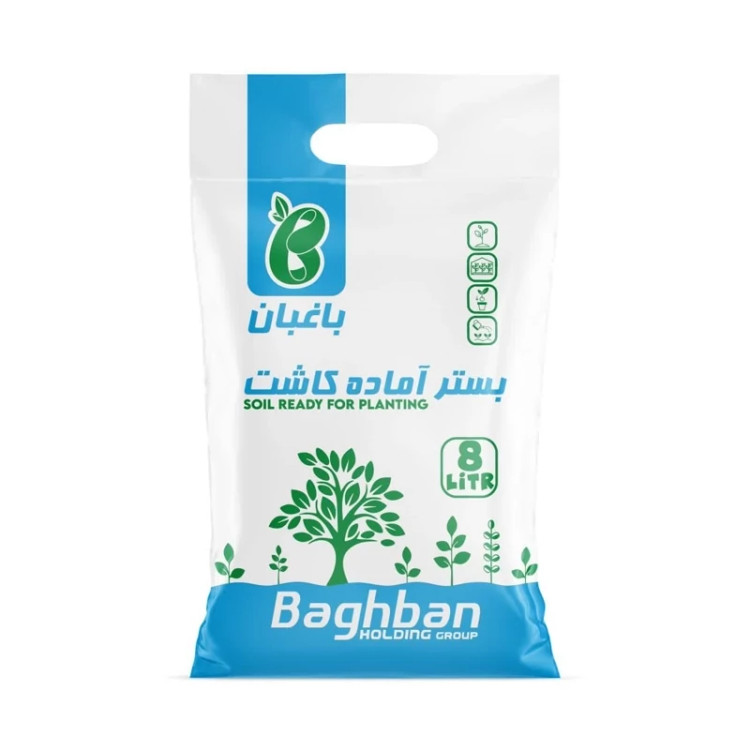خاک بستر آماده کاشت 8 لیتر باغبان
