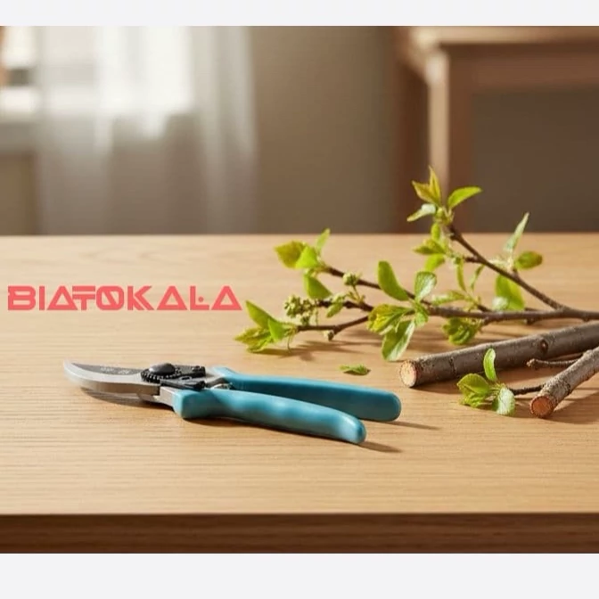 قیچی هرس باغبانی دارای فنر اضافی حرفه ای فولادی مناسب هرس درخت بزرگ کوچک گل و گیاه مدل 1