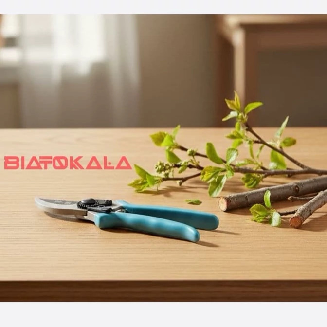 قیچی هرس باغبانی دارای فنر اضافی حرفه ای فولادی مناسب هرس درخت بزرگ کوچک گل و گیاه مدل 1