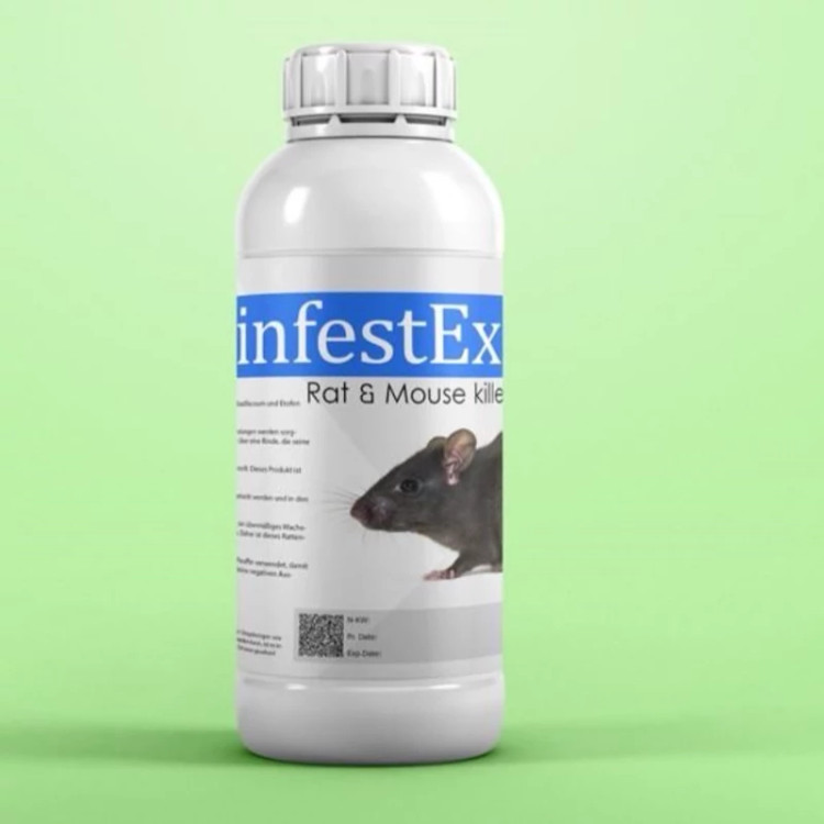 سم موش کش برند اینفستکس InfestEx ارسال رایگان به همراه سمپاش سرنوشابه ای مدل 1