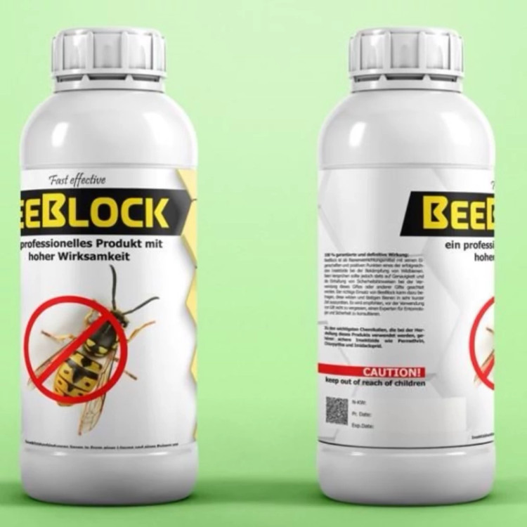 سم ضد زنبور BeeBlock زنبورکش بی بلاک ارسال رایگان به همراه یک عدد سمپاش سرنوشابه ای مدل 1