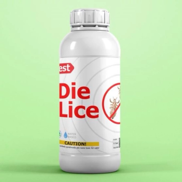 سم شپش کش محیط و سر Die Lice ارسال رایگان به همراه یک عدد سمپاش سر نوشابه ای مدل 1
