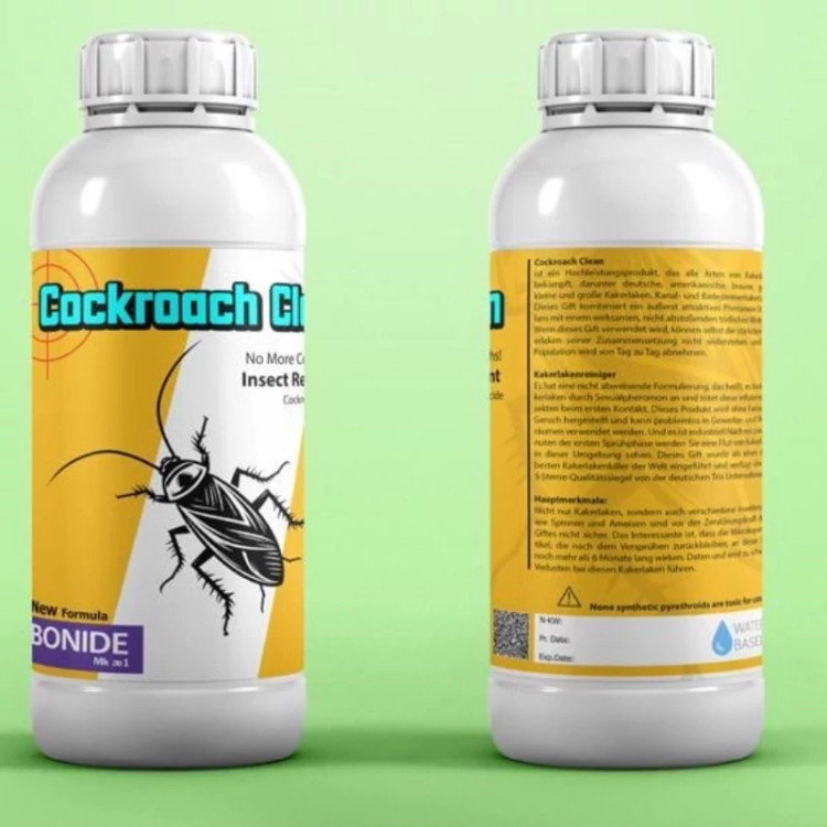 سم سوسک کش Cockroach Clean ارسال کالا رایگان به همراه یک عدد سمپاش سر نوشابه ای مدل 1