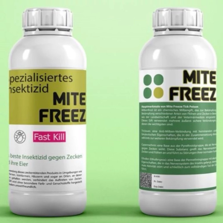 سم حشره کش کنه کش تخصصی Mite Freez مایت فریز ارسال رایگان به همراه سمپاش سرنوشابه ای مدل 1