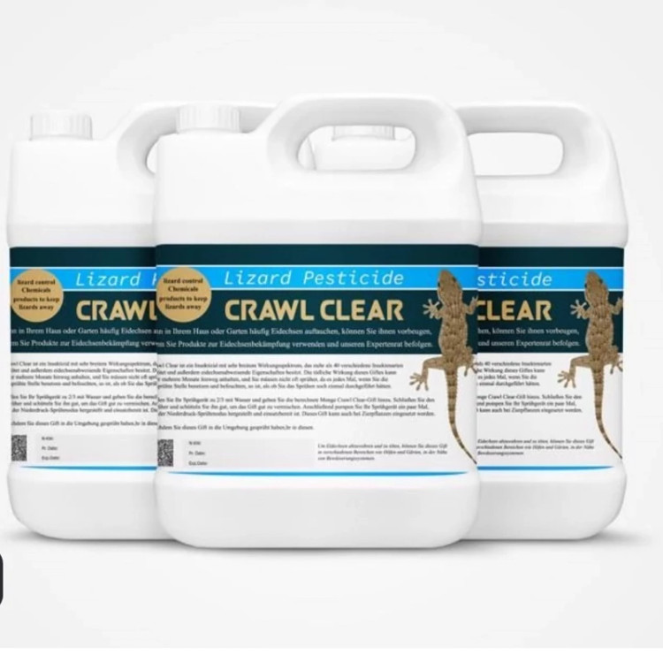 سم 4 لیتری عمده مارمولک کش قدرتمند Crawl Clear کراول کلیر ارسال رایگان به همراه یک عدد سمپاش سرنوشابه ای مدل 1