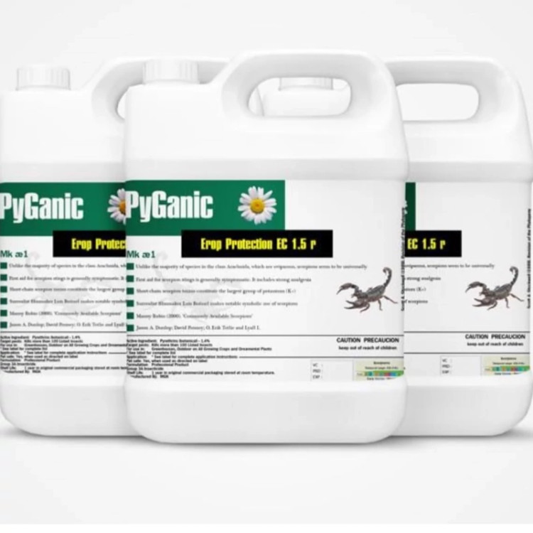 سم 4 لیتری عمده عقرب کش پیگانیک - Pyganic دافع عقرب ارسال رایگان به همراه سمپاش سرنوشابه ای مدل 1