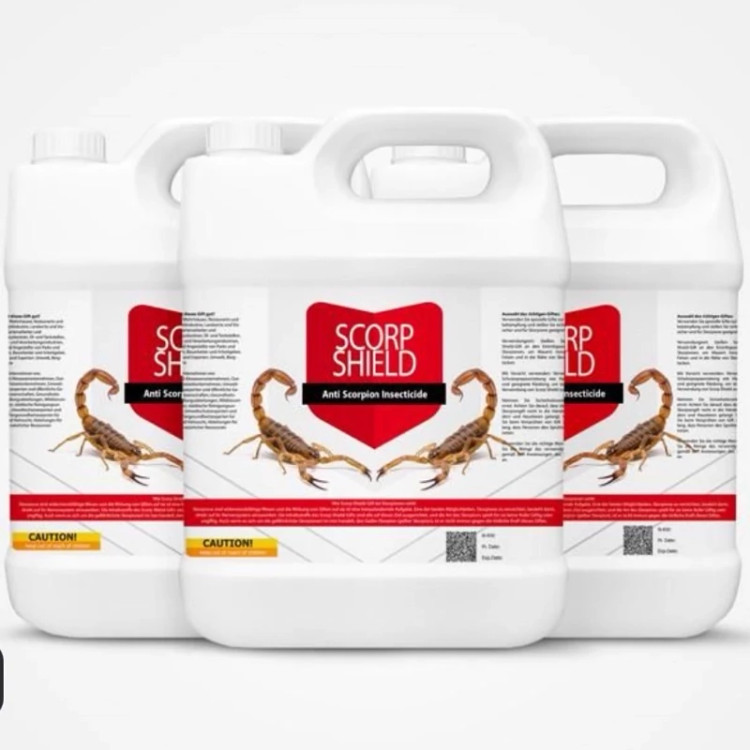 سم 4 لیتری عمده عقرب کش Scorp Shield ارسال رایگان به همراه یک عدد سمپاش سرنوشابه ای مدل 1