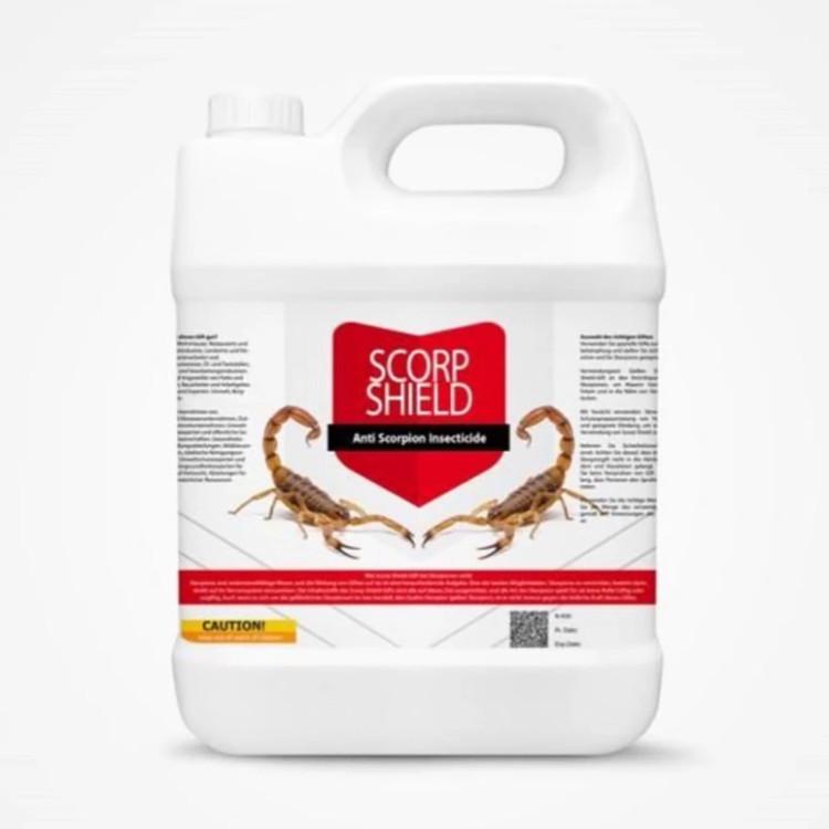 سم 4 لیتری عمده عقرب کش Scorp Shield ارسال رایگان به همراه یک عدد سمپاش سرنوشابه ای مدل 1