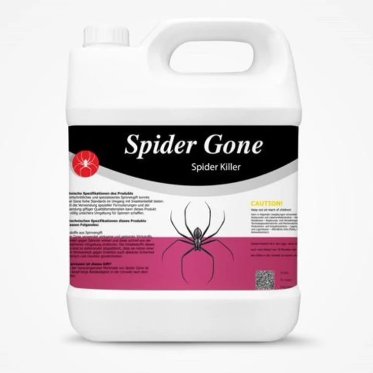 سم 4 لیتری عمده ریشه کنی عنکبوت ریز و درشت Spider gone ارسال رایگان به همراه سمپاش سر نوشابه ای مدل 1