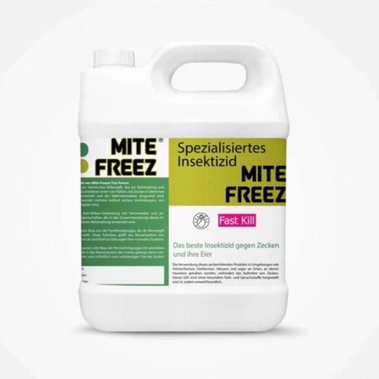 سم 4 لیتری عمده حشره کش کنه کش تخصصی Mite Freez مایت فریز ارسال رایگان به همراه یک عدد سمپاش سرنوشابه ای مدل 1