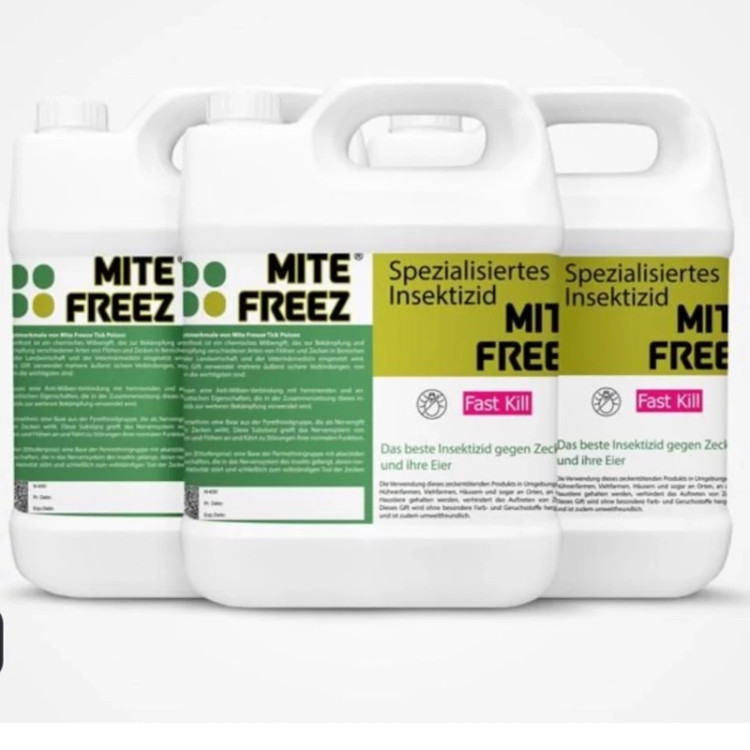 سم 4 لیتری عمده حشره کش کنه کش تخصصی Mite Freez مایت فریز ارسال رایگان به همراه یک عدد سمپاش سرنوشابه ای مدل 1